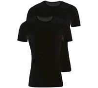 Marvelis T-Shirt Doppelpack Body Fit mit Rundhals in schwarz, Größe:XL