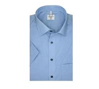 Marvelis Herrenhemd | Modern Fit | Kurzarm 12 cm | Karo Blau-Weiß | New Kent Kragen | Gr. 42