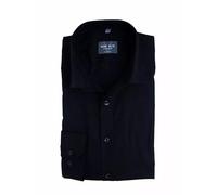Marvelis Herrenhemd, Super Slim EXTRA Langarm 69cm | Uni Schwarz | New York Kent Kragen Gr. 40