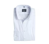Marvelis Herrenhemd, Super Slim EXTRA Langarm 69cm | Uni Weiß | New York Kent Kragen Gr. 44