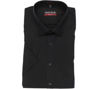 MARVELIS KURZARM HEMD BODY FIT SCHWARZ - 44