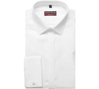 MARVELIS LANGARM HEMD BODY FIT WEISS UMSCHLAGMANSCHETTE - 37