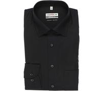 MARVELIS LANGARM HEMD POPELINE COMFORT FIT SCHWARZ - 45