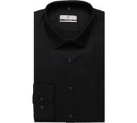 MARVELIS LANGARM HEMD SUPER SLIM SCHWARZ - 39