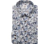 MARVELIS Modern Fit Hemd bleu, Bedruckt