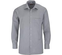 MARVELIS Modern Fit Hemd Langarm mit Brusttasche Chambray mittelgrau (Size 42)