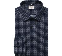 MARVELIS Modern Fit Hemd marine, Bedruckt
