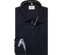 MARVELIS Modern Fit Hemd marine, Einfarbig