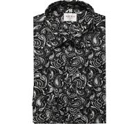 MARVELIS Modern Fit Hemd schwarz, Bedruckt