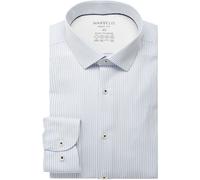 Marvelis Performance Body Fit Hemd bleu, Gestreift