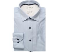 Marvelis Performance Body Fit Jerseyhemd bleu, Faux-uni