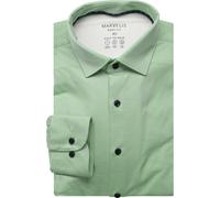 Marvelis Performance Body Fit Jerseyhemd grün, Einfarbig