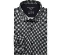 Marvelis Performance Body Fit Jerseyhemd oliv, Bedruckt