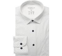 Marvelis Performance Body Fit Jerseyhemd weiss, Bedruckt