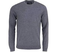 Marvelis Pullover Langarm Rundhals aus Merino Wolle dunkelgrau Größe X4L