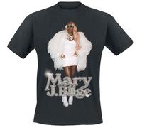 Mary J. Blige Photo Glossy T-Shirt schwarz in S