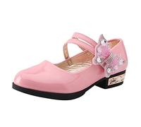 Mary Jane Schuhe für Mädchen, niedrige Absätze, Lackleder, Latein-Tanzschuhe, Kleinkinder, Schuluniform, Prinzessin, Hochzeit, Geburtstag, weiche Wanderschuhe, Alltag, Party, Freizeitkleidung, rose