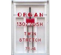 Maschinennadeln Organ 130/705 H Twin Stretch, 2,5 mm (2 Stk.)