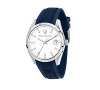 MASERATI - ATTRAZIONE - 3H WHITE DIAL BLUE ST /43 MM