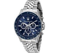Maserati Chronograph Edelstahl, Aluminium blau, silber Herren