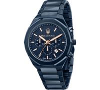Maserati Chronograph Edelstahl blau Herren