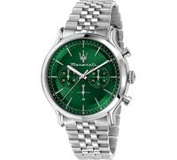 Maserati Chronograph Edelstahl grün, silber Herren
