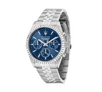 Maserati Competizione Herren-Multifunktionsuhr | Stahl, 41mm Gehäuse, Poliert, Satiniert
