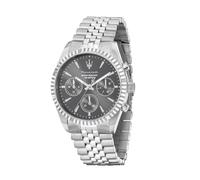 Maserati Competizione Herren-Multifunktionsuhr | Stahl, 41mm Gehäuse, Poliert, Satiniert