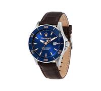 MASERATI - COMPETIZIONE - 3H BLUE DIAL BROWN ST /43 MM