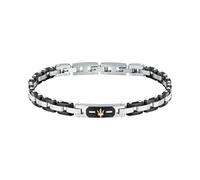 Maserati Herrenarmband aus Stahl, 18 Karat Gold, Keramik, CERAMIC GOLD-Kollektion JM424AXU05