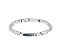 Maserati Herrenarmband aus Stahl, blaues IP, Iconic Collection - JM423AVD22