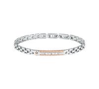 Maserati Herrenarmband aus Stahl, Diamanten, Roségold IP, Diamonds Collection JM423ATY18