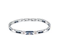 Maserati Herren-Armband JM523ATZ33 – Edelstahl, blaue Keramik, IP-Roségold/IP-Blau – One Size