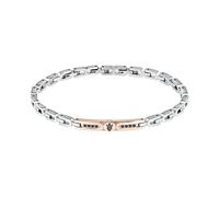 Maserati Herrenarmband aus Stahl, Kristallen, Schwarz IP, Roségold IP, Iconic Collection JM423AVD26