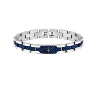 Maserati Armband JM419ASC02 Herren Edelstahl 210 mm Grau/Blau PVD JEWELS Kollektion