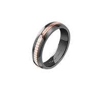 Maserati Herrenring aus Stahl, Keramik, CERAMIC Kollektion, Roségold, Geschenkideen für Männer