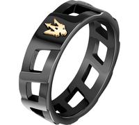 Maserati Stahlring, IP-Schwarz, IP-Gelbgold, Iconic Collection JM334AVD51