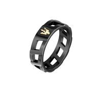 Maserati Iconic Trident S23 Ring One Size Black / Golden