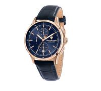 Maserati Herrenuhr, Chronograph, Analog, 42 mm, Lederarmband, SORPASSO-Kollektion - R8871624009