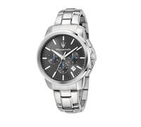 Maserati Herrenuhr, Chronograph, Analog, Zeit, Datum, 42 mm, Kollektion Erfolg, grau, One size