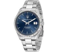 Maserati Herrenuhr Edelstahl blau Herren