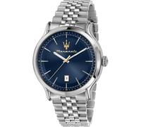 Maserati Herrenuhr Edelstahl blau Herren