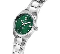 Maserati Herrenuhr Edelstahl grün, silber Herren