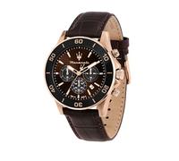 Maserati Herrenuhr in limitierter Auflage, Chronograph, Analog, Lederarmband, wasserdicht, COMPETIZIONE-Kollektion R8871600001