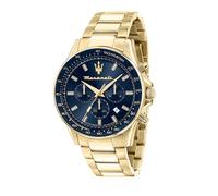 Maserati Herrenuhr, Sfida Kollektion, aus Edelstahl, Gelbgold PVD, mit Edelstahl-Armband - R8873640005