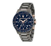 Maserati Herrenuhr, Sfida Kollektion, aus Edelstahl, Grau PVD, mit Edelstahl-Armband - R8873640001