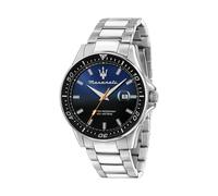 Maserati - Armbanduhr - Herren - SFIDA 44MM 3H BLUE+BLK DIAL BR SS - R8853140001
