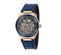 Maserati Herrenuhr, TRICONIC Kollektion, aus Stahl, PVD Roségold, Haut - R8821139003, Blau, 44 mm