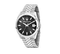 Maserati Herrenuhr, Uhrzeit, Datum, Analog, 43 mm, ATTRAZIONE Kollektion, Horizontale Streifen