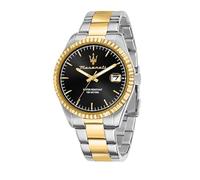 Maserati Herrenuhr Competizione R8853100042 – 43 mm, Analog, Quarz, Datum, Mineralglas, Gold
